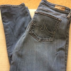 AG Adriano goldschmied mid- rise cigarette jean 28